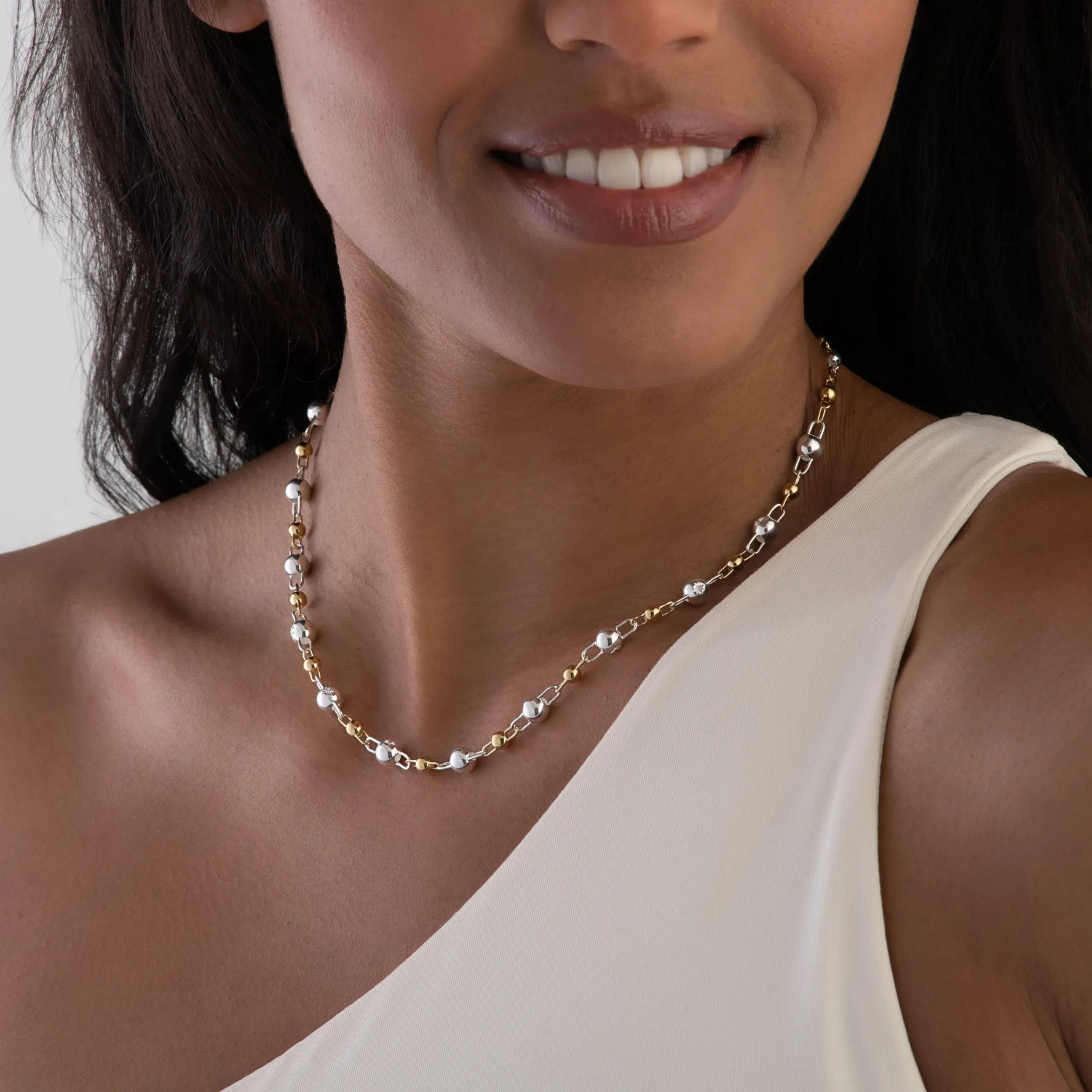 Astley Clarke Aurora 18ct Yellow Gold Vermeil and Silver Choker