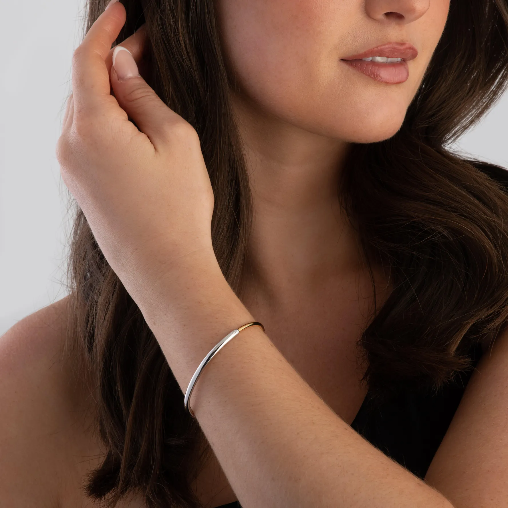 Astley Clarke Aurora 18ct Yellow Gold Vermeil and Silver Bangle