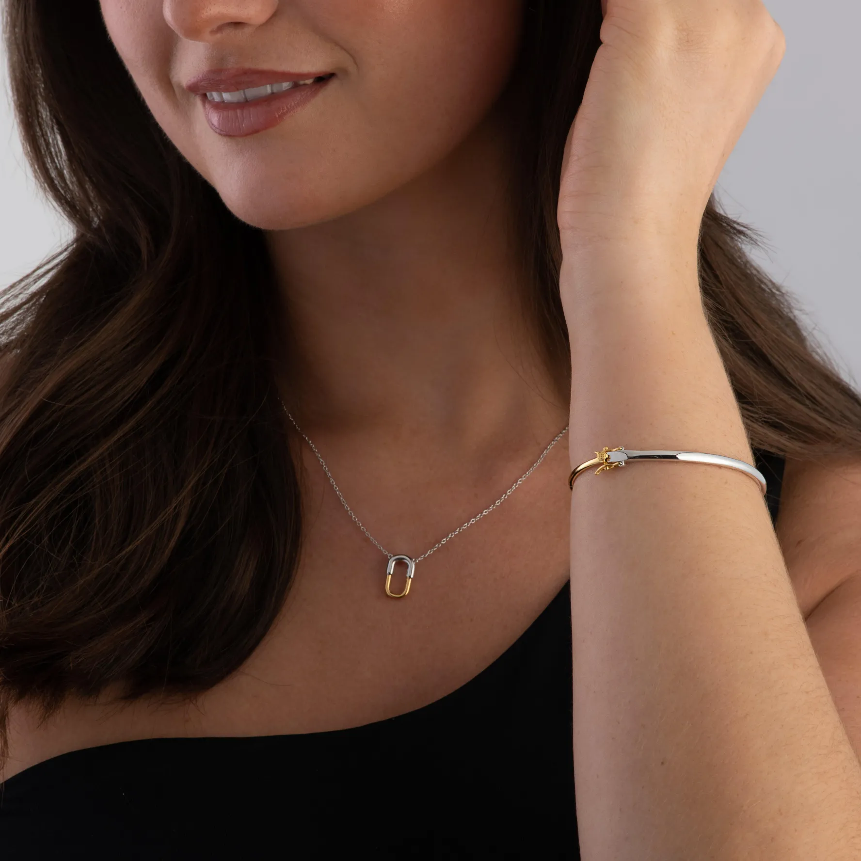 Astley Clarke Aurora 18ct Yellow Gold Vermeil and Silver Bangle