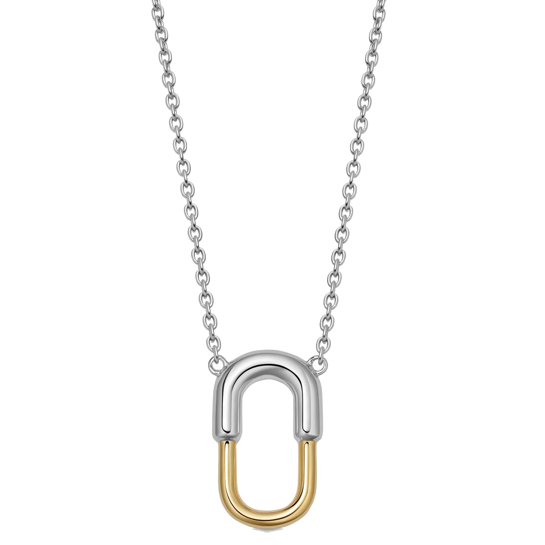 Astley Clarke Aurora U-Hoop 18ct Yellow Gold Vermeil and Silver Necklace