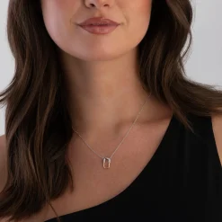 Astley Clarke Aurora U-Hoop 18ct Yellow Gold Vermeil and Silver Necklace