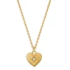 Astley Clarke Biography 18ct Yellow Gold Vermeil White Sapphire Heart Pendant