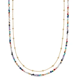 Astley Clarke Biography 18ct Yellow Gold Vermeil Multi Gemstone Necklace