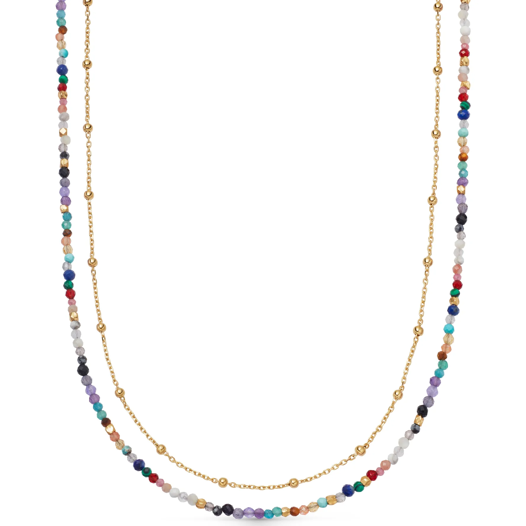 Astley Clarke Biography 18ct Yellow Gold Vermeil Multi Gemstone Necklace