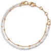 Astley Clarke Biography 18ct Yellow Gold Vermeil Mother of Pearl Bracelet
