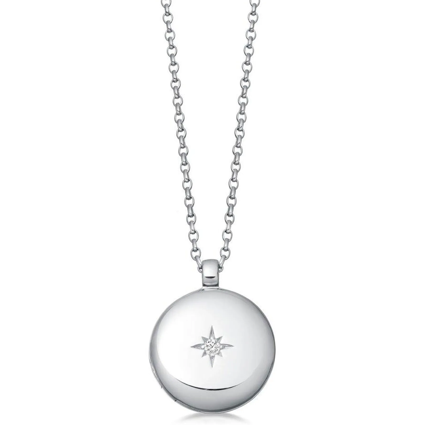 Astley Clarke Biography Silver White Sapphire Locket