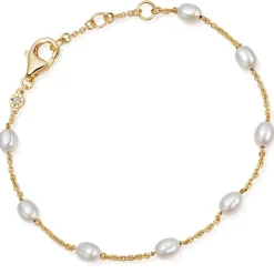 Astley Clarke Celestial 18ct Yellow Gold Vermeil Freshwater Pearl Bracelet