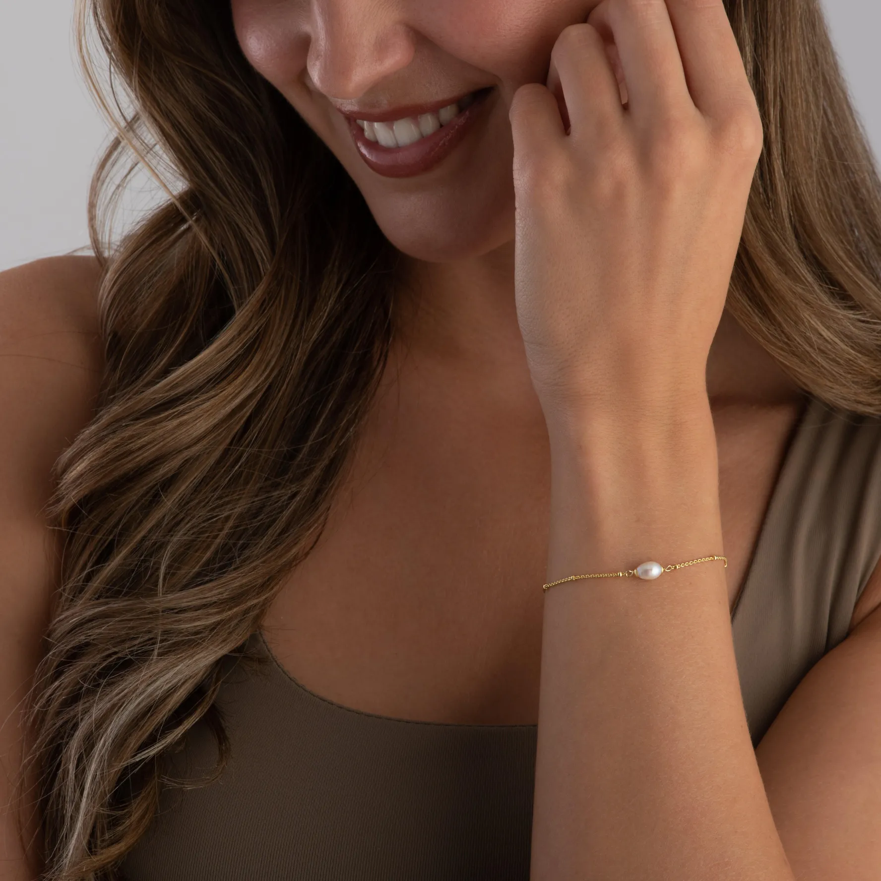 Astley Clarke 18ct Yellow Gold Vermeil Freshwater Pearl Bracelet