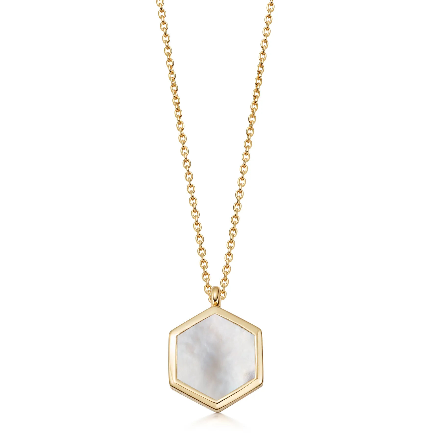 Astley Clarke Deco Mother of Pearl Locket