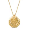 Astley Clarke Floe 18ct Yellow Gold Vermeil Pearl Necklace