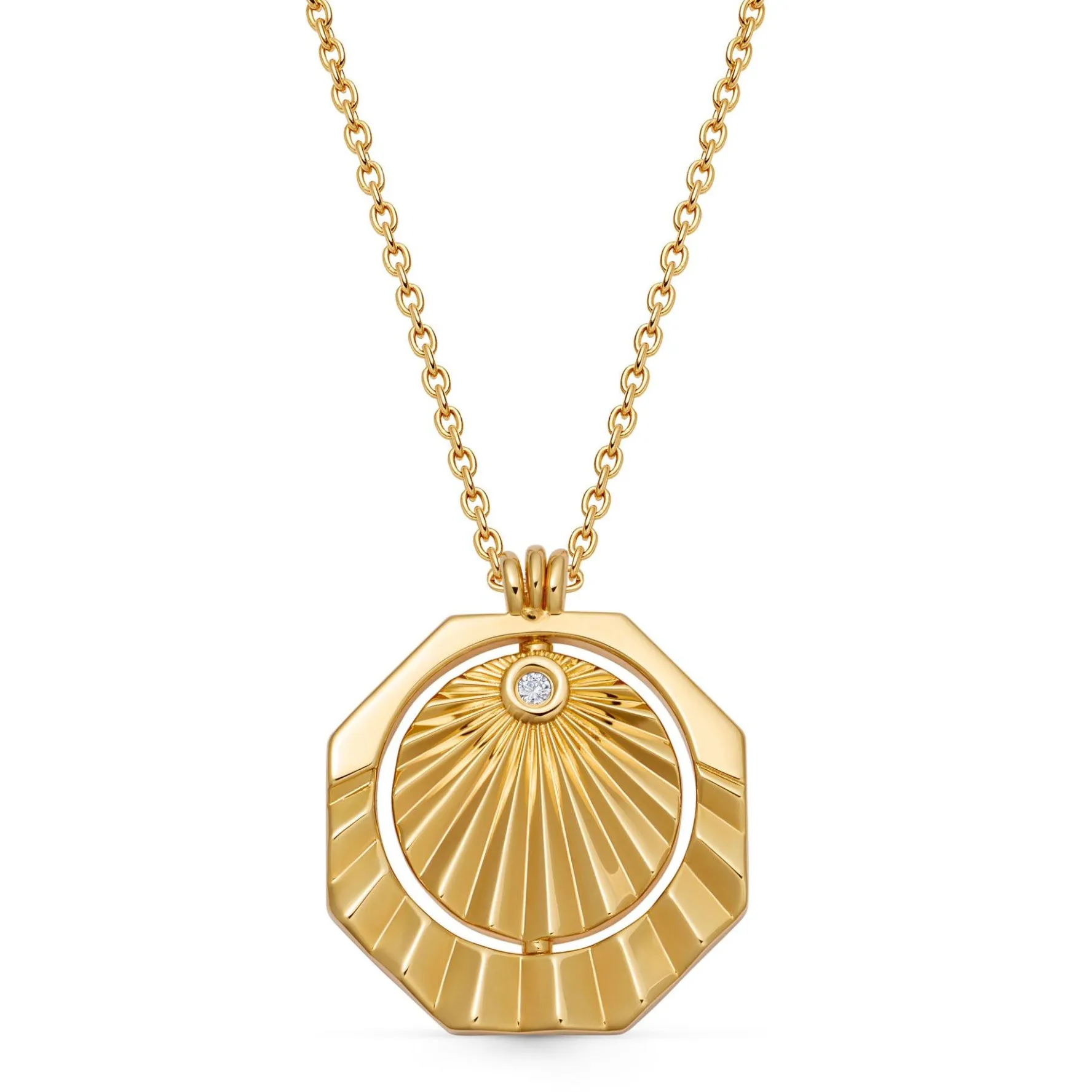 Astley Clarke Floe 18ct Yellow Gold Vermeil Pearl Necklace