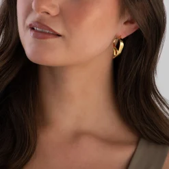 Astley Clarke Floe 18ct Yellow Gold Vermeil Hoop Earrings