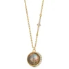 Astley Clarke Luna 18ct Yellow Gold Vermeil Labradorite Pendant
