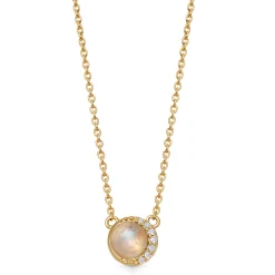Astley Clarke Luna 18ct Yellow Gold Vermeil Moonstone Pendant