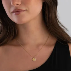 Astley Clarke Luna 18ct Yellow Gold Vermeil White Sapphire Pendant