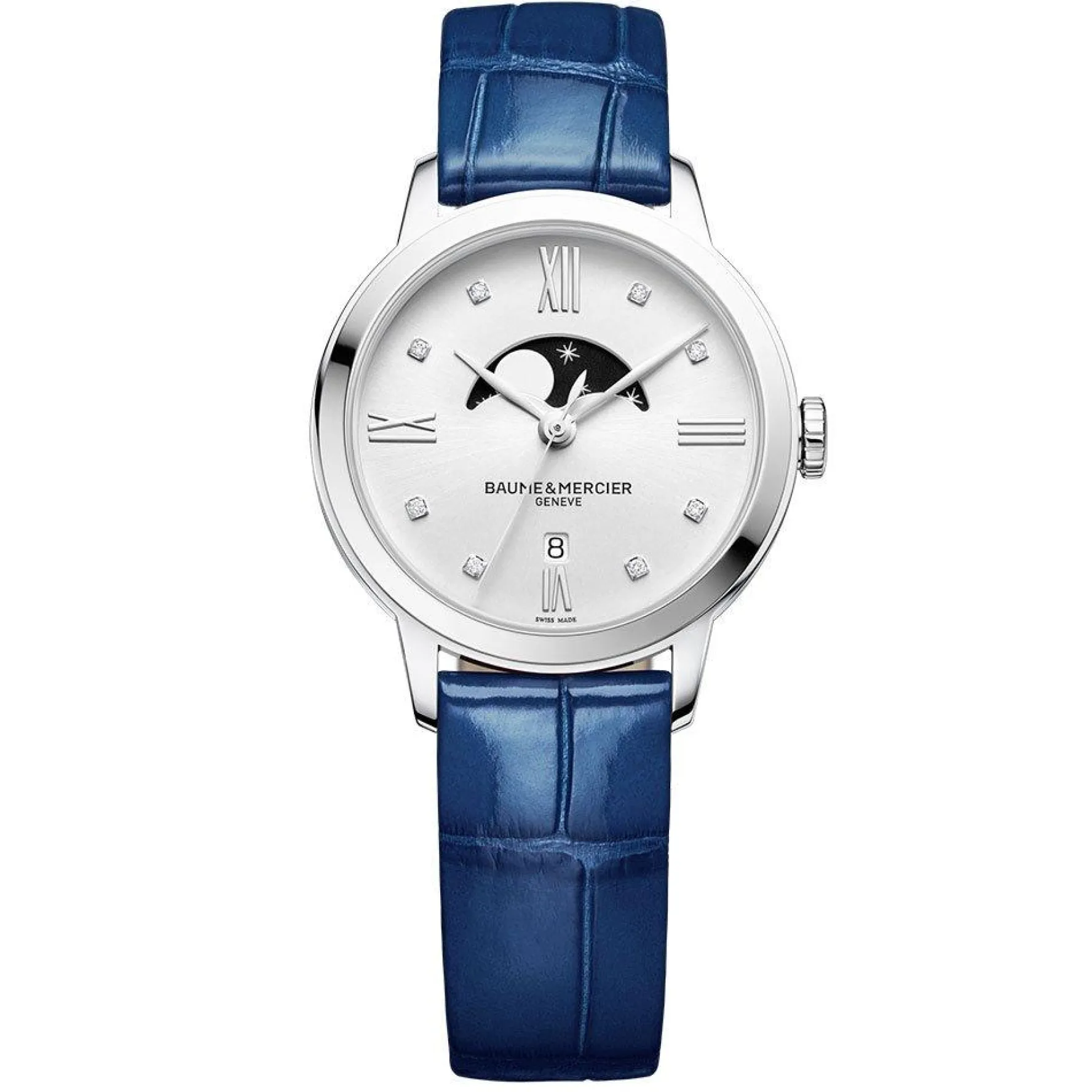 Baume & Mercier Classima 31mm Diamond Moonphase Ladies Watch