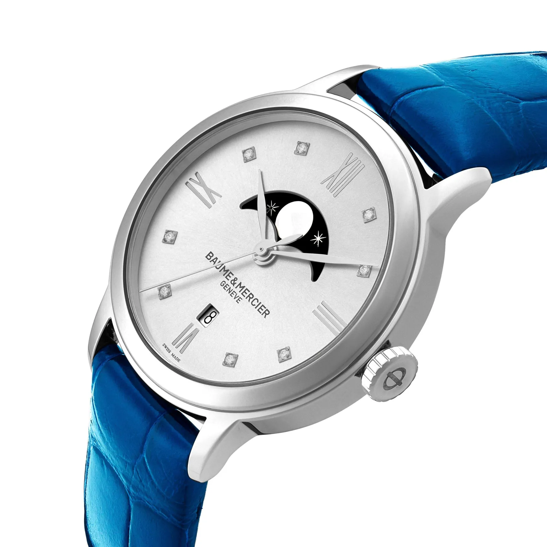 Baume & Mercier Classima 31mm Diamond Moonphase Ladies Watch