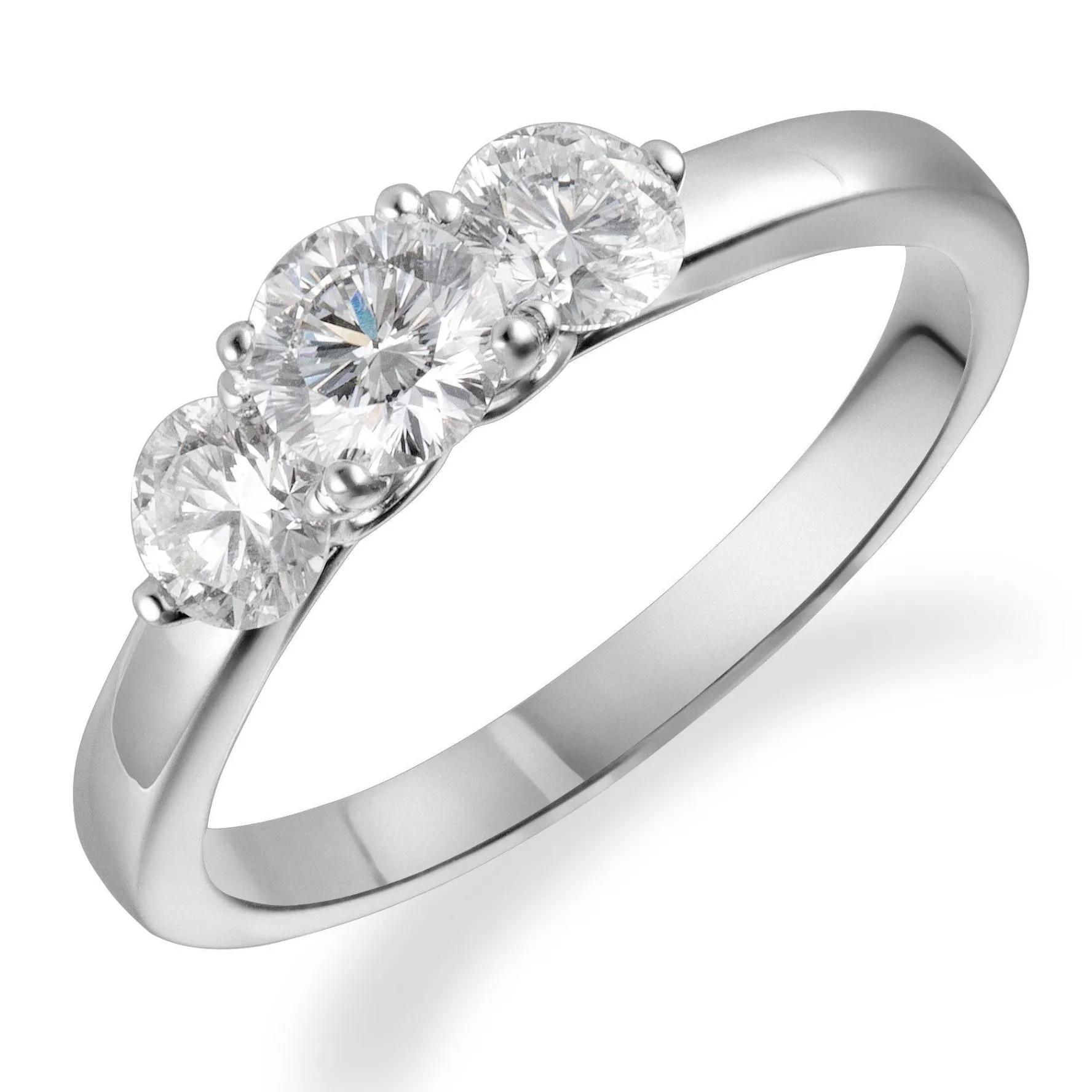 Beaverbrooks Beyond Brilliance 18ct White Gold Diamond Three Stone Ring