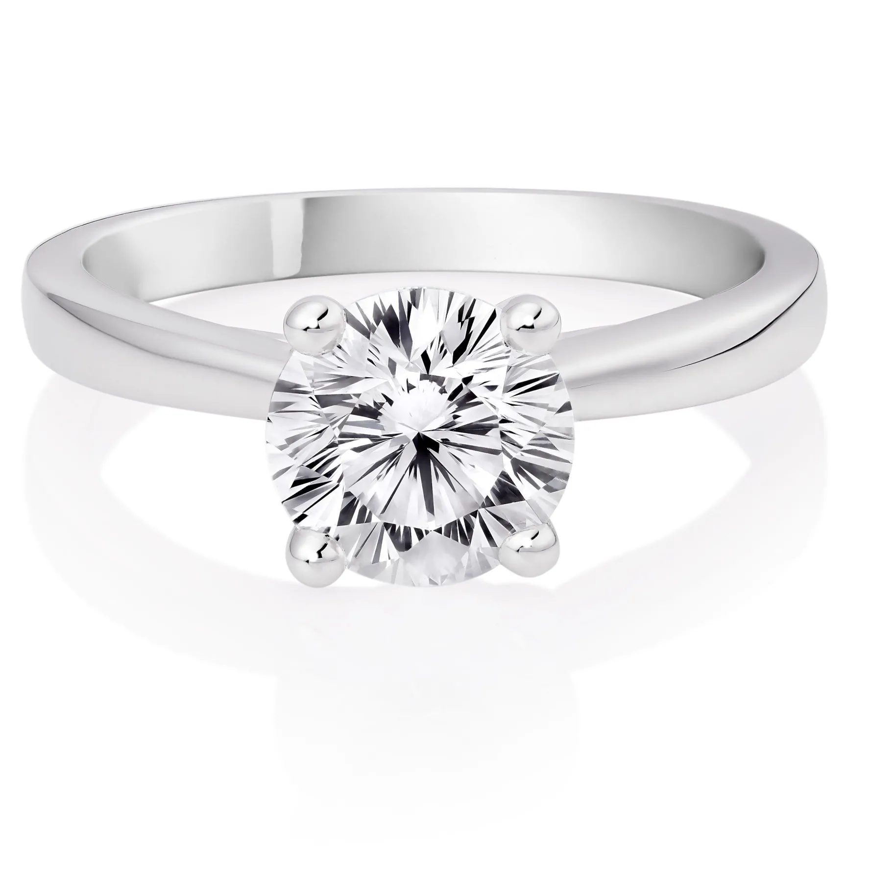 Beaverbrooks Beyond Brilliance 18ct White Gold Diamond Solitaire Ring