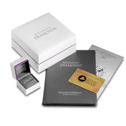 Beaverbrooks Beyond Brilliance 18ct White Gold and Rose Gold Diamond Solitaire Ring