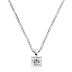 Beaverbrooks Beyond Brilliance 18ct White Gold and Rose Gold Diamond Pendant
