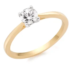 Beaverbrooks Beyond Brilliance 18ct Yellow Gold Diamond Solitaire Ring