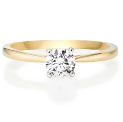 Beaverbrooks Beyond Brilliance 18ct Yellow Gold Diamond Solitaire Ring