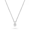 Beaverbrooks Beyond Brilliance 18ct White Gold Diamond Oval Shaped Solitaire Pendant