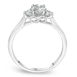 Beaverbrooks Beyond Brilliance 18ct White Gold Oval Shaped Diamond Three Stone Ring