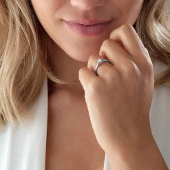 Beaverbrooks Beyond Brilliance 18ct White Gold and Rose Gold Diamond Halo Ring