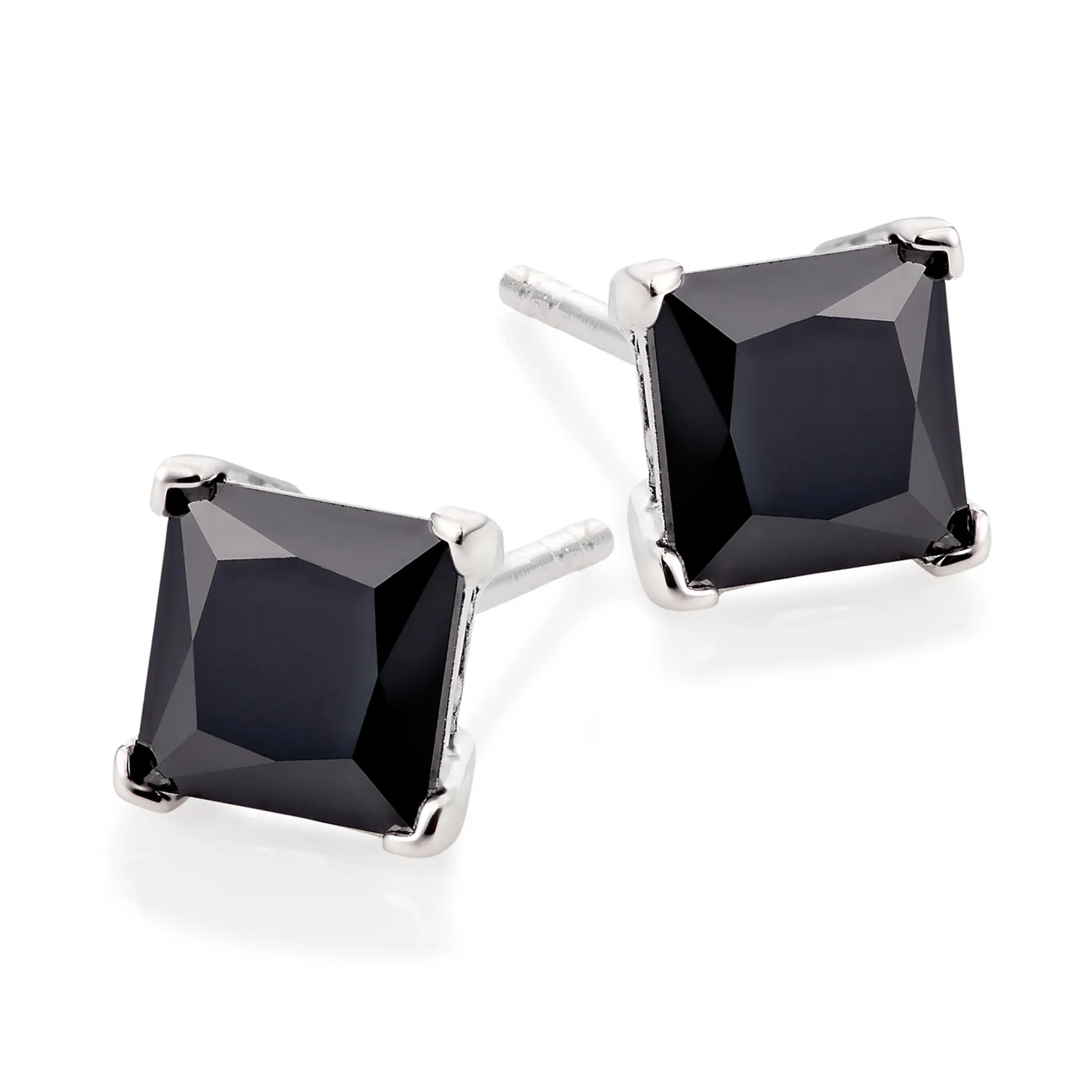 Beaverbrooks Black Cubic Zirconia Stud Earrings