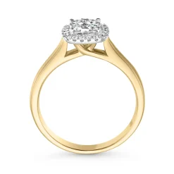 Beaverbrooks 9ct Gold Diamond Cluster Ring