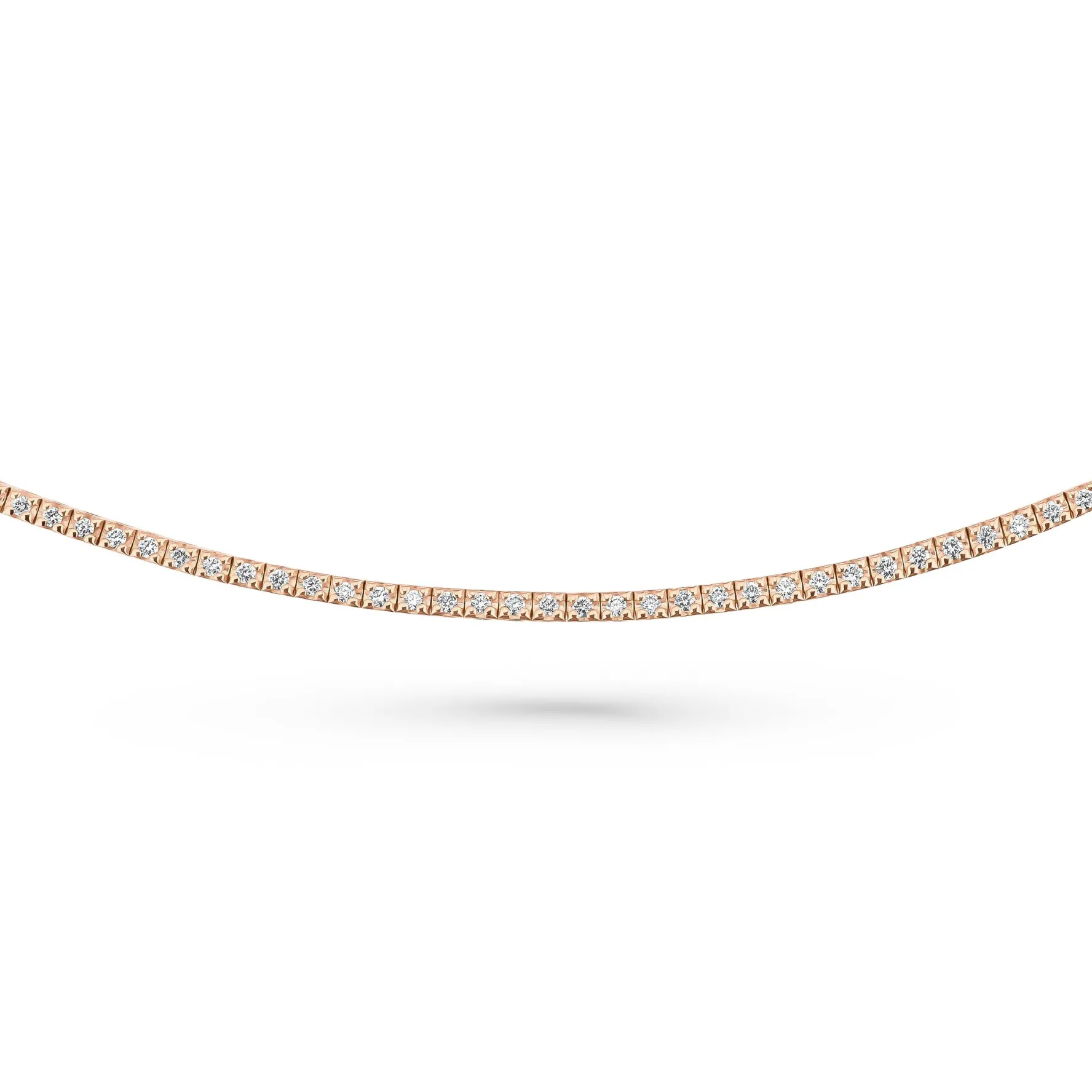 Beaverbrooks 9ct Rose Gold Diamond Tennis Bracelet
