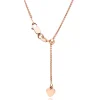 Beaverbrooks 18ct Rose Gold Plated Silver Spiga Adjustable Chain 50cm