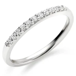 Beaverbrooks 18ct White Gold Diamond 1.5mm Wedding Ring
