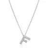Beaverbrooks 9ct White Gold Diamond Initial F Pendant