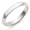 Beaverbrooks 9ct White Gold 3mm Wedding Ring