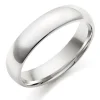 Beaverbrooks 9ct White Gold 5mm Men's Wedding Ring