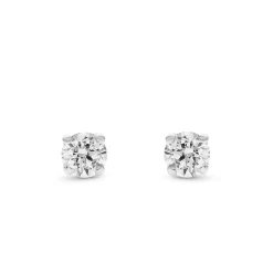 Beaverbrooks 18ct White Gold Diamond Stud Earrings