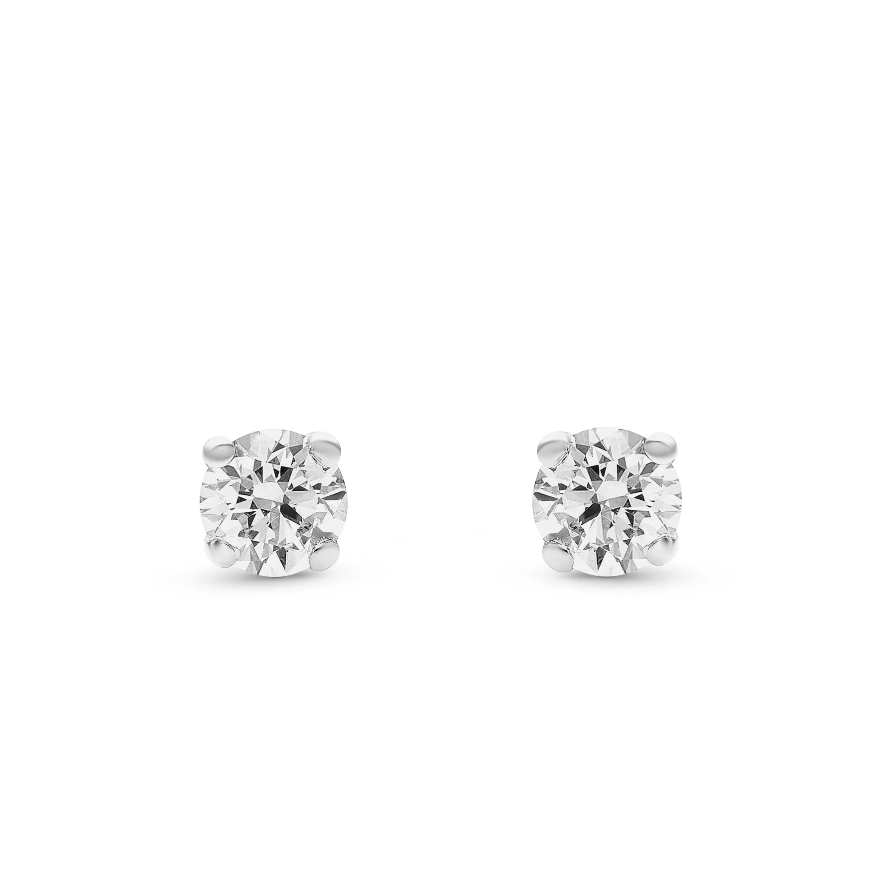 Beaverbrooks 18ct White Gold Diamond Stud Earrings