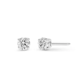 Beaverbrooks 18ct White Gold Diamond Stud Earrings