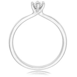 Beaverbrooks 9ct White Gold Diamond Solitaire Ring
