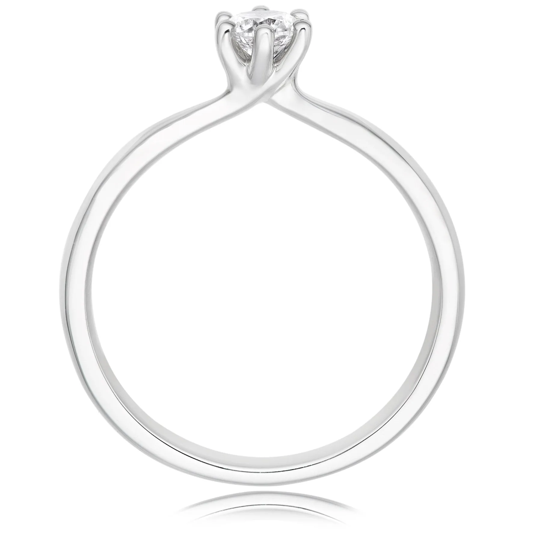 Beaverbrooks 9ct White Gold Diamond Solitaire Ring