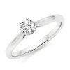 Beaverbrooks 9ct White Gold Diamond Solitaire Ring