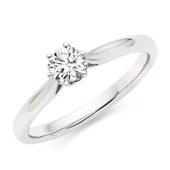 Beaverbrooks 9ct White Gold Diamond Solitaire Ring