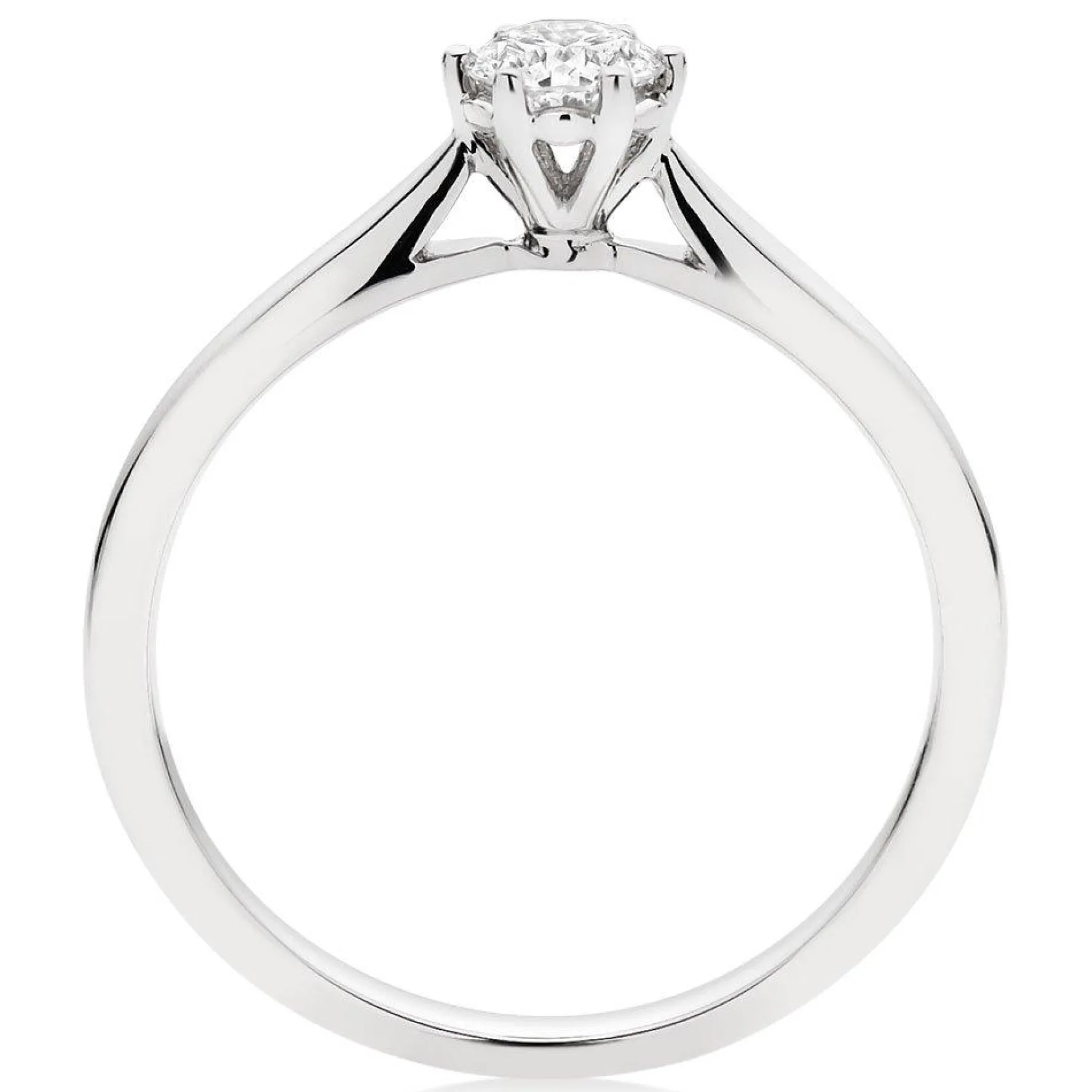 Beaverbrooks 9ct White Gold Diamond Solitaire Ring
