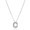 Beaverbrooks 9ct White Gold Diamond Initial C Pendant