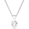 Beaverbrooks 9ct White Gold Diamond Solitaire Pendant