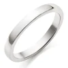 Beaverbrooks 18ct White Gold 2.5mm Court Wedding Ring