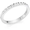 Beaverbrooks 9ct White Gold 2mm Sparkle Cut Wedding Ring